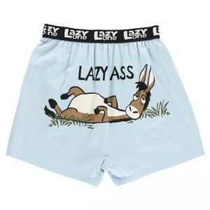 funny sky blue donkey boxer shorts - lazy one!